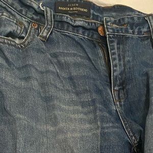 J Crew broken in boyfriend jeans Size 29